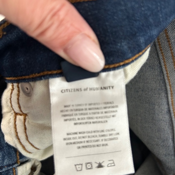 CITIZENS OF HUMANITY medium blue jeans rocket ankle SZ 24 women’s - Picture 6 of 9